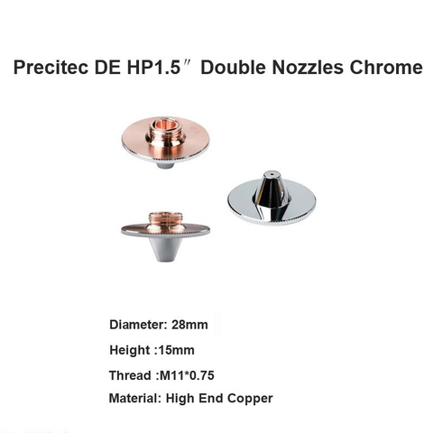 Precitec DE HP1.5″Double Nozzles Chrome