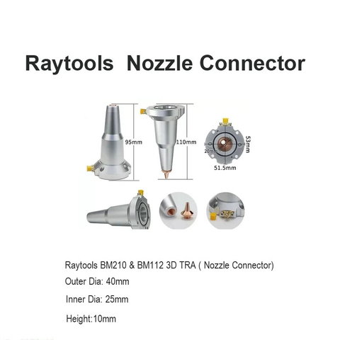 Raytools Nozzle Connector for BM210& BM112 3D TRA