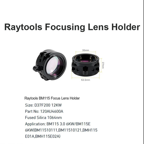 Raytools BM115 Focus Lens Holder D37 F200 12kw