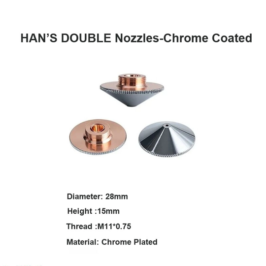 HAN’S DOUBLE Nozzles-Chrome Coated