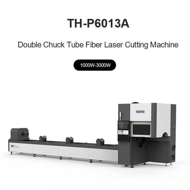 Double Chuck Tube Fiber Laser Cutting Machine