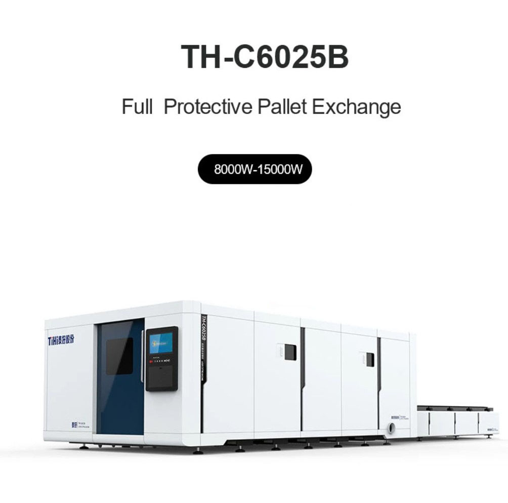 Enclosed Double Exchange Fiber Laser Cutting Machine TH-C3015B/TH-C4015B/TH-C4020B/TH-C6025B