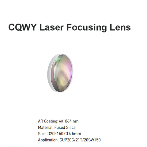 CQWY Laser Focusing Lens D20 F150