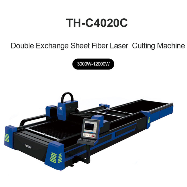 Open Type Parallel Double exchange Fiber Laser Cutting Machine
