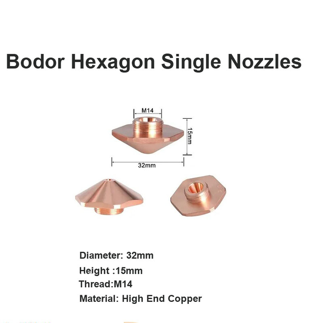 Bodor Hexagon Single Nozzles