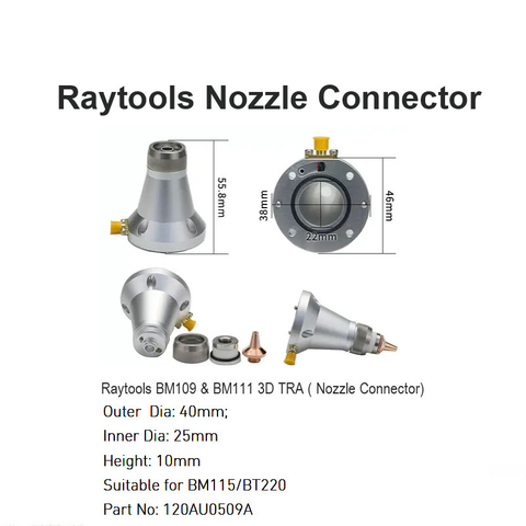Raytools Nozzle Connector for BM109& BM111 3D TRA
