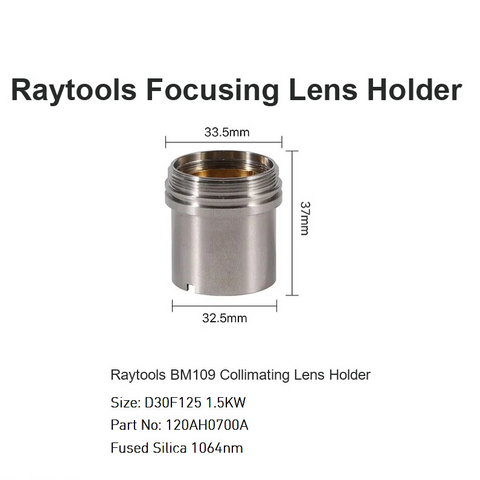 Raytools BM109 Collimating Lens Holder D30 F125 1.5KW