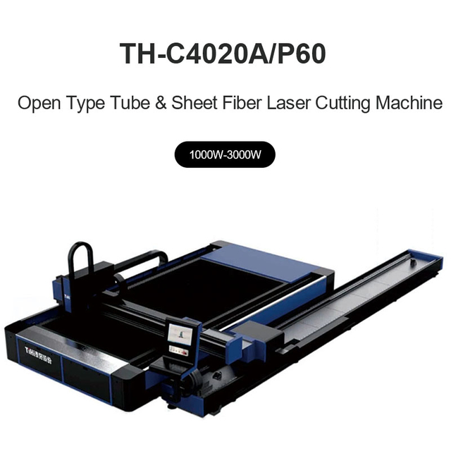 Open Type Tube & Sheet Integrated Double Function Fiber Laser Cutting Machine