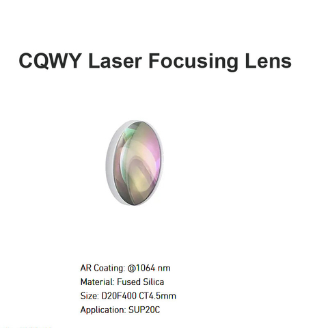 CQWY Laser Focusing Lens D20 F400 CT4.5mm
