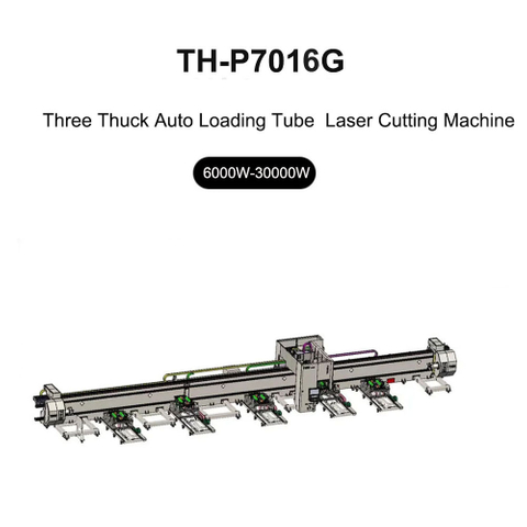 Three Chuck Automatic Loading Tube Fiber Laser Cutting Machine TH-P7013G/TH-P7016G/TH-P7035G/TH-P7045G